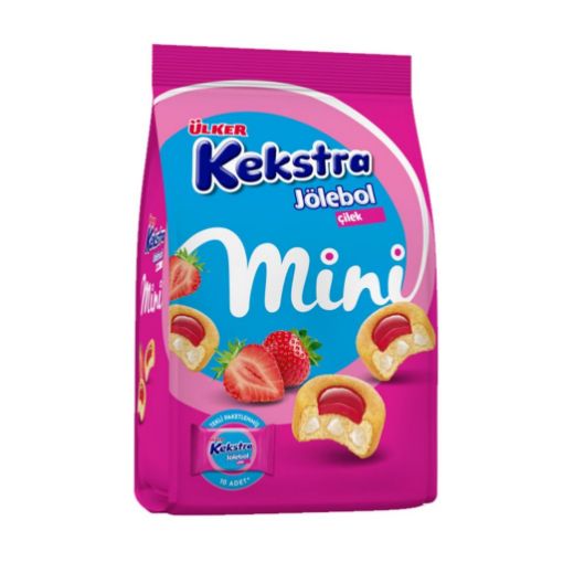 ULKER KEKSTRA MINI CILEK. 150GX10 resmi